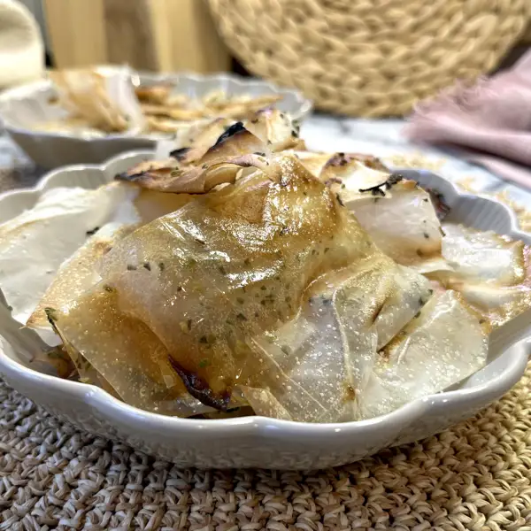 Mi receta de chips caseras ¡en 5 minutos! (y no son de patata)
