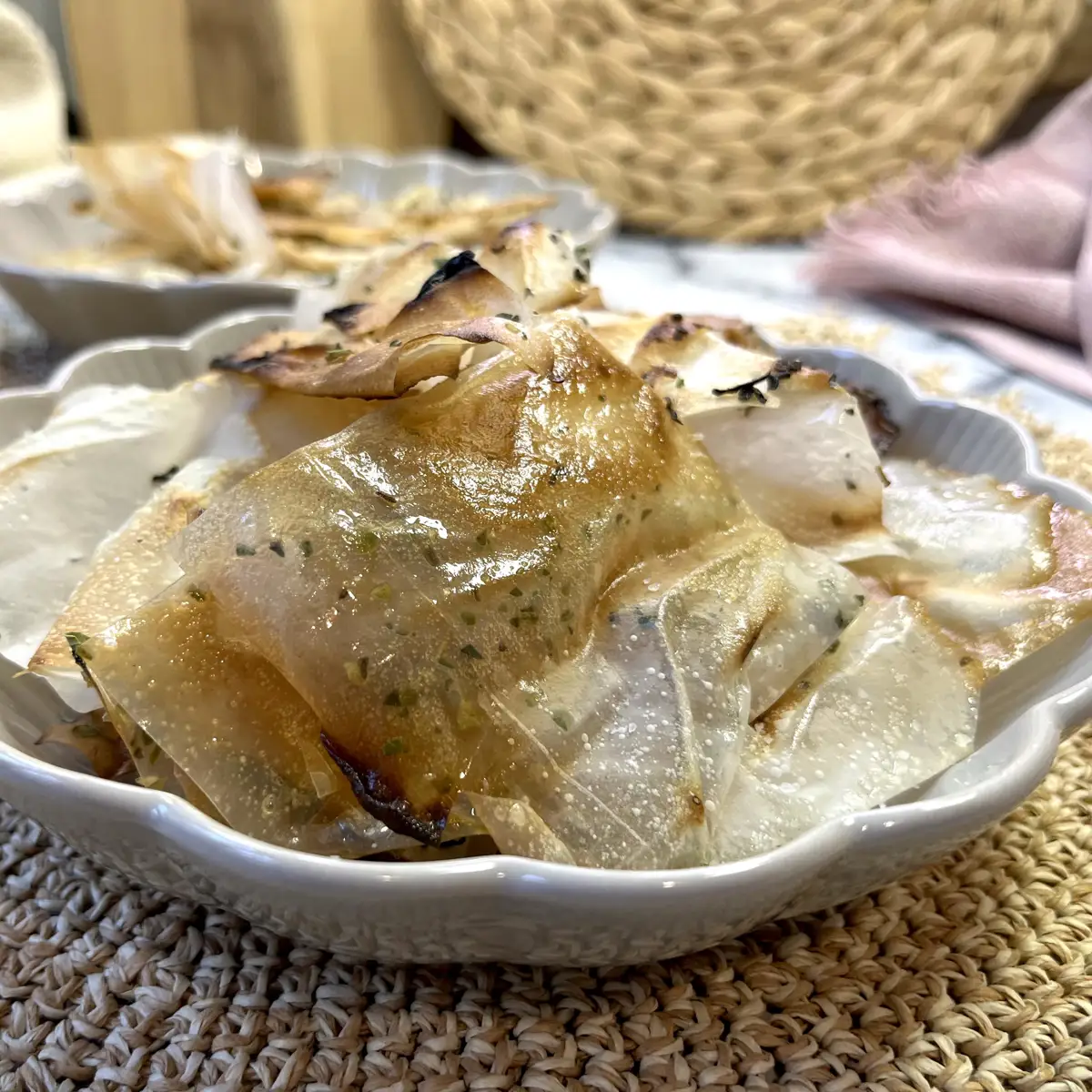 Chips de pasta filo