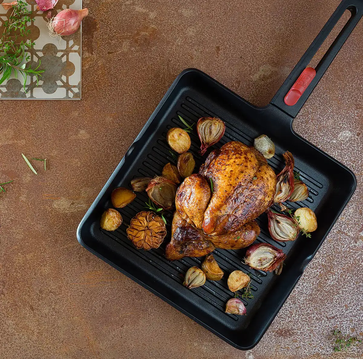 BRA Infinity, grill de aluminio fundido de 21 cm