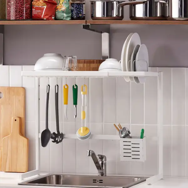 ¡Adiós escurreplatos clásicos! Este de Ikea no ocupa espacio en la encimera, es extensible y muy práctico