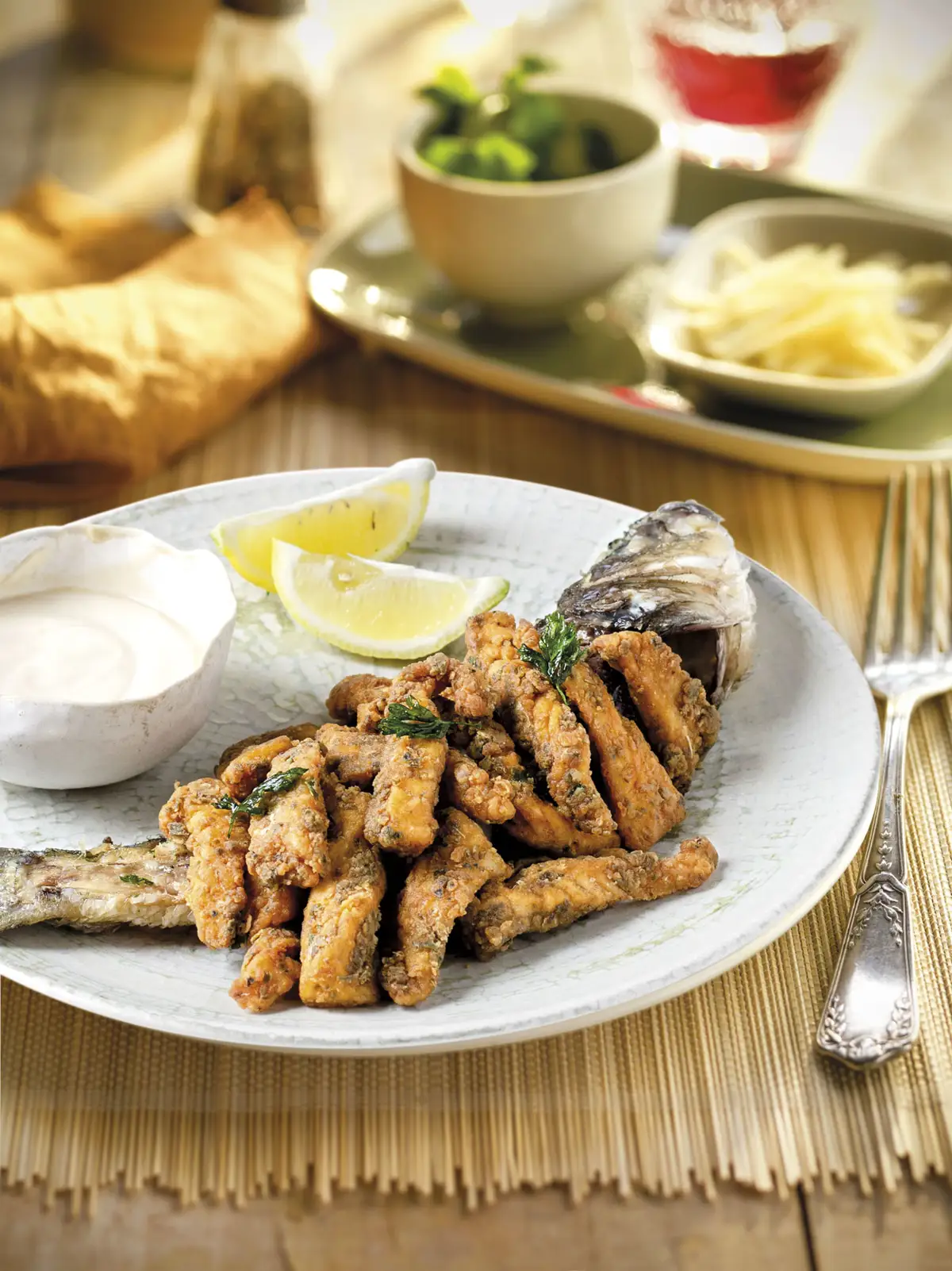 Lubina frita del chef Dani García