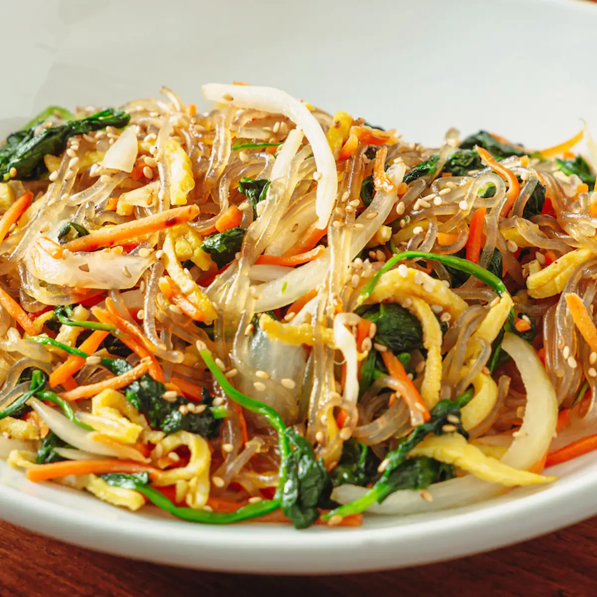 Japchae, fideos coreanos