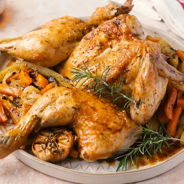 Belén Casal, experta cocinera, te revela los trucos para preparar un pollo mariposa: "solo tienes que retirar el esternón, doblar las alitas, aliñarlo y acompañarlo de unas verduritas, queda superjugoso"