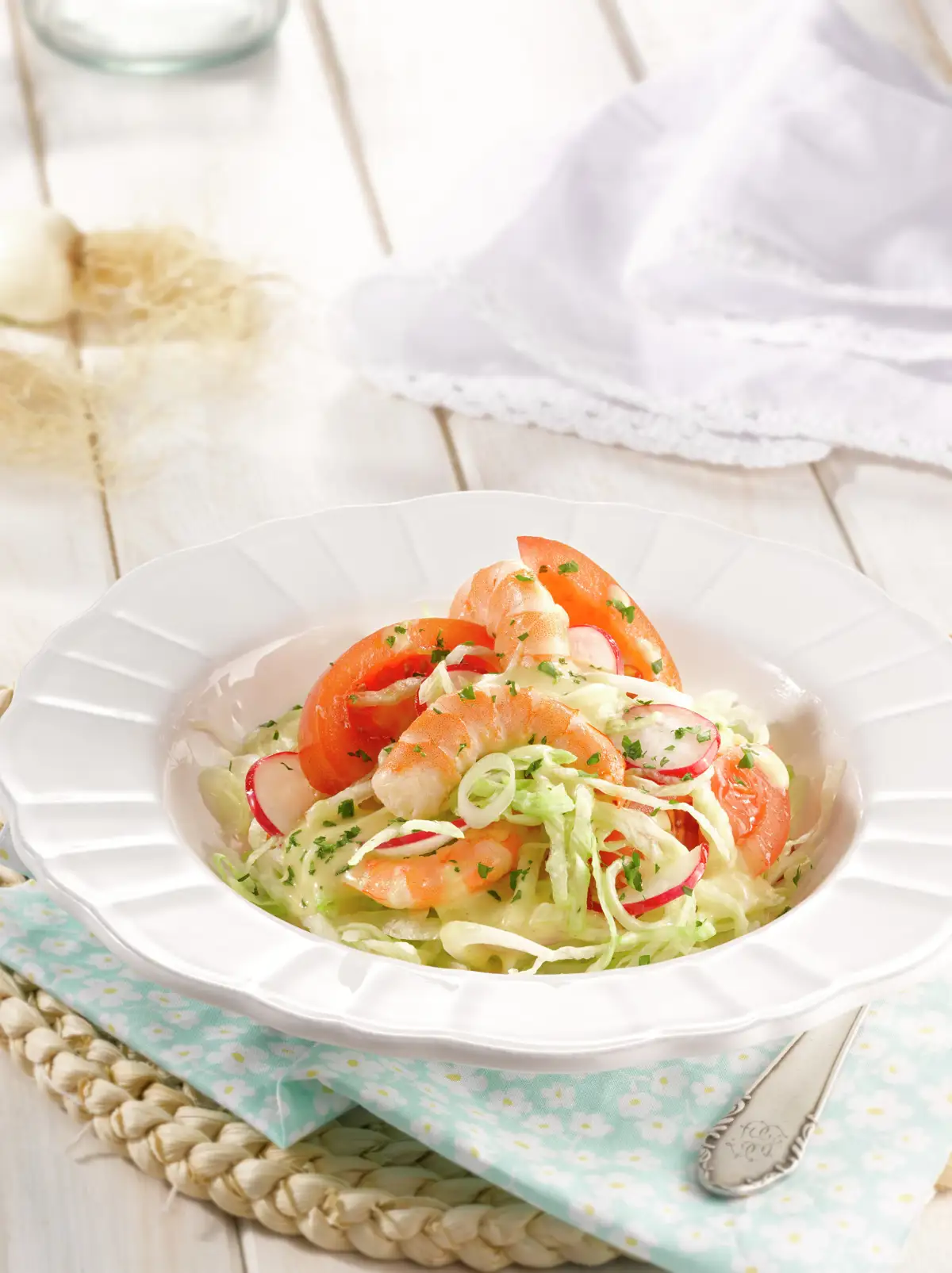 ENSALADA DE GAMBAS AL LIMÓN.