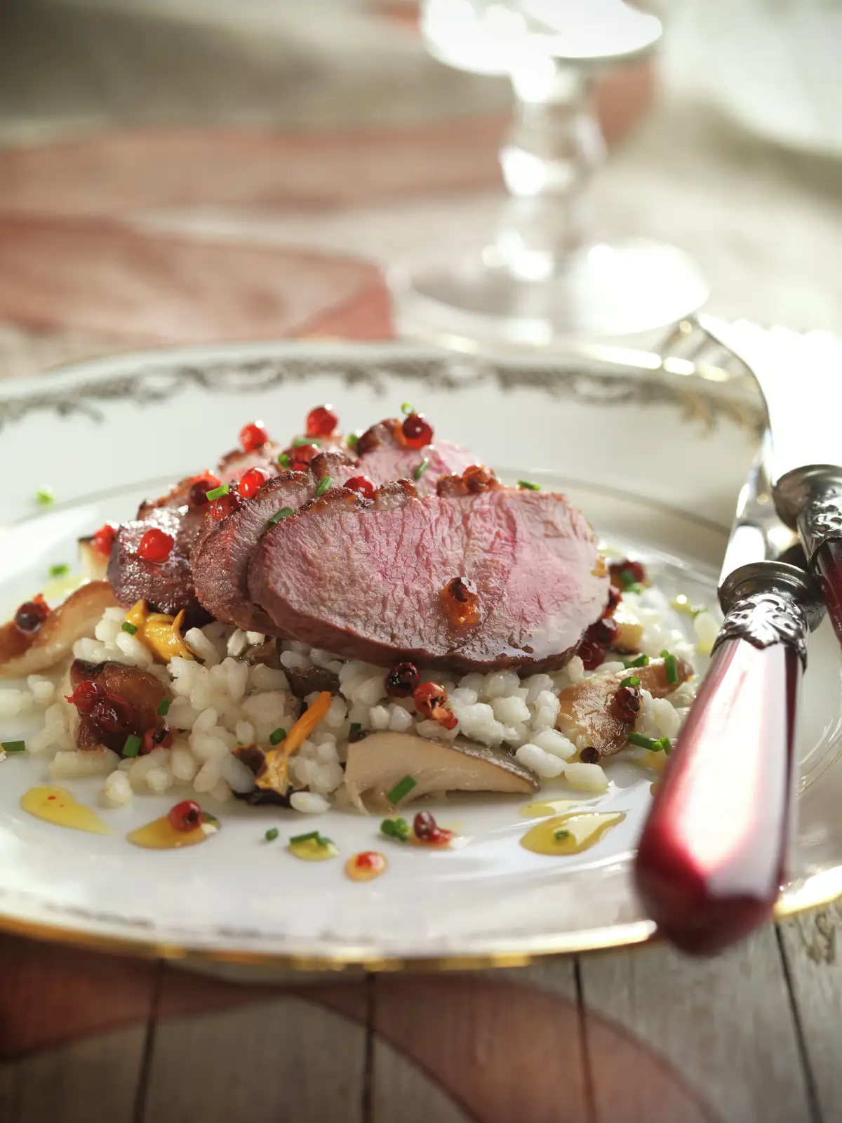 MAGRET DE PATO CON ARROZ. 