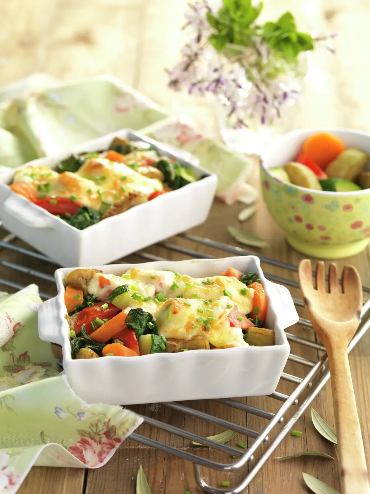 VERDURAS GRATINADAS AL PARMESANO.