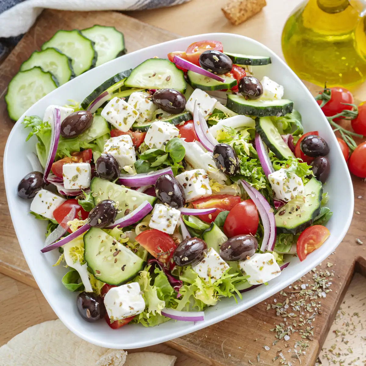 Horiatiki Salata - Ensalada griega