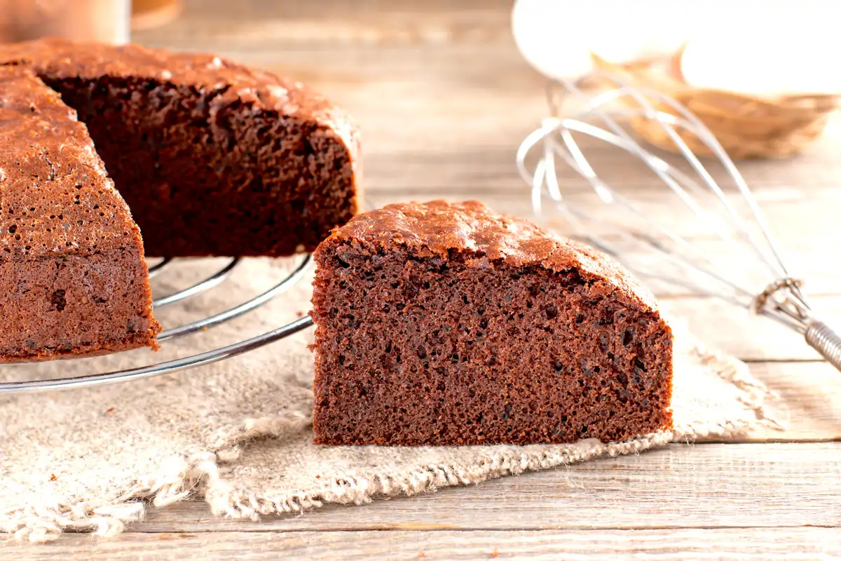 Bizcocho de chocolate al microondas