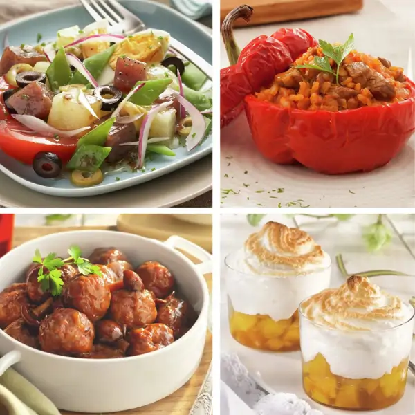 Menú semanal de Cocina Fácil, del sábado 7 al viernes 13 de junio. Recetas fáciles y sabrosas para comer y cenar