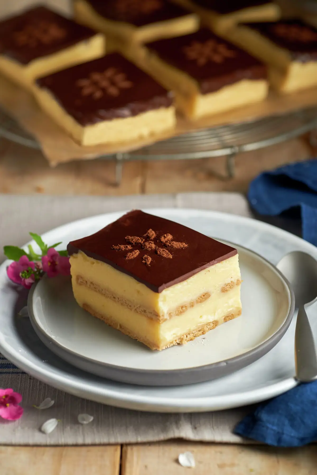 TARTA DE GALLETA Y NATILLAS CON CHOCOLATE