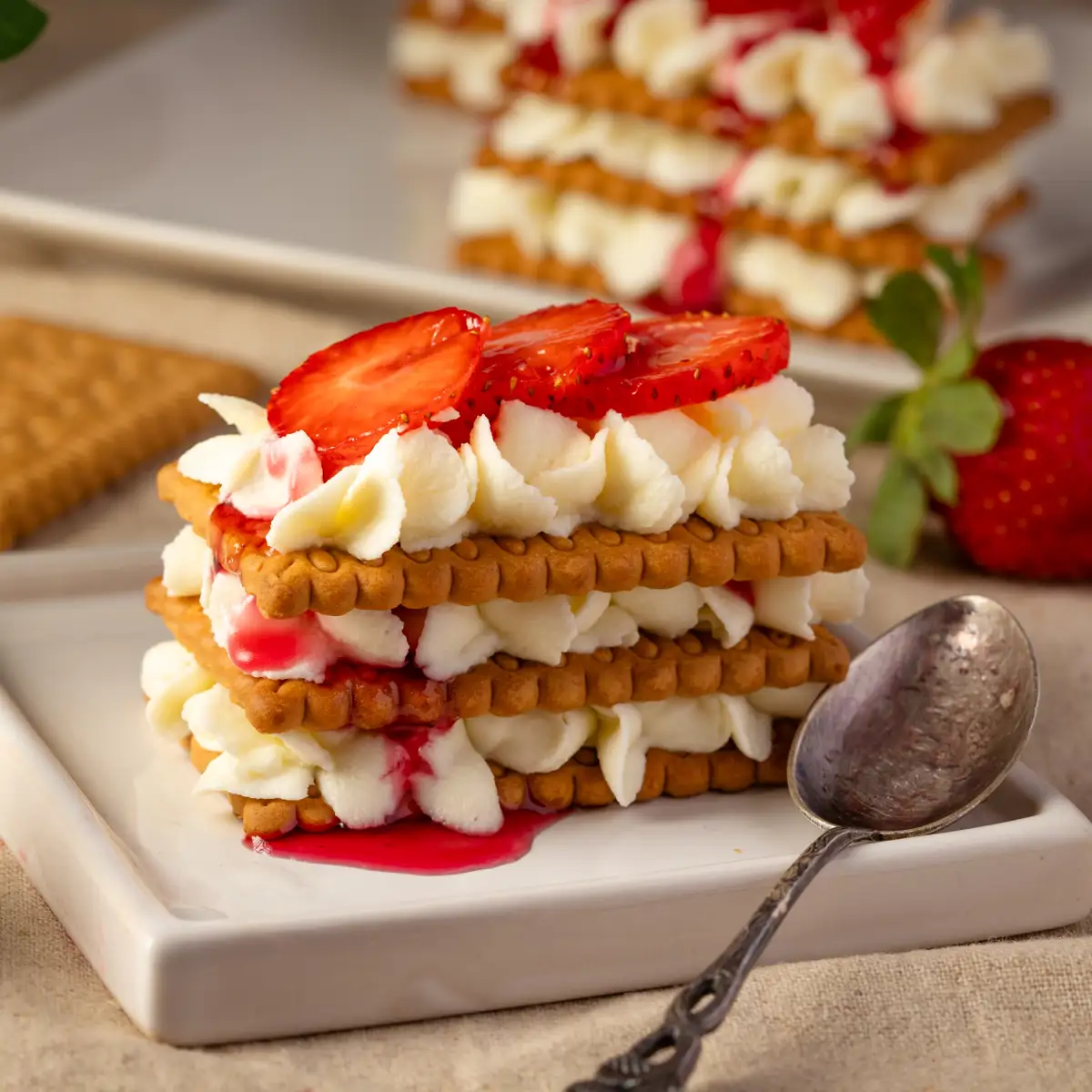 Tarta de galletas en 5 minutos y con 6 ingredientes