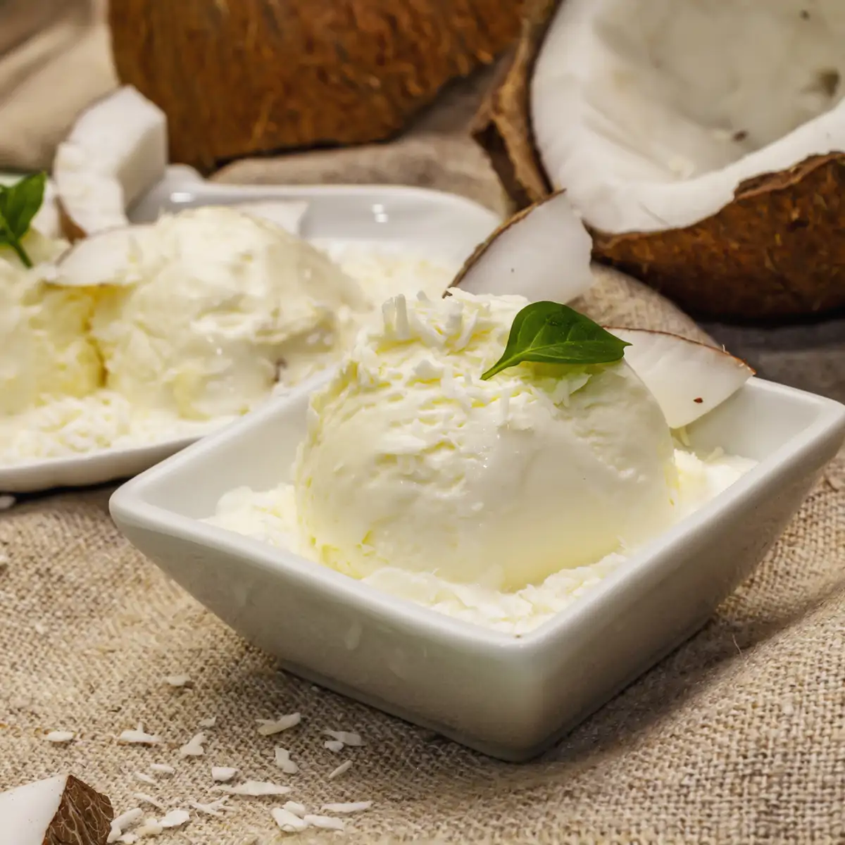 Helado de coco