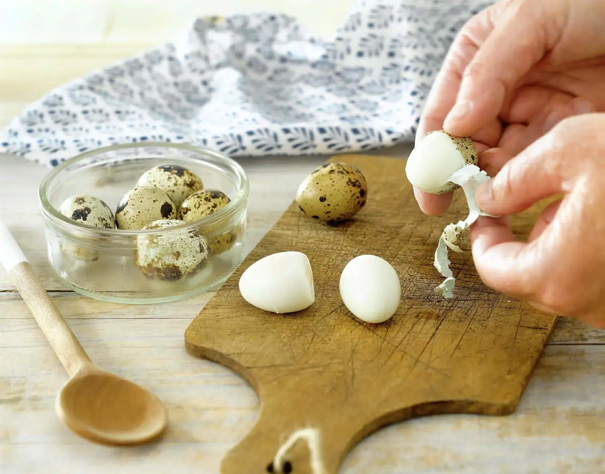 Huevos de codorniz cocidos