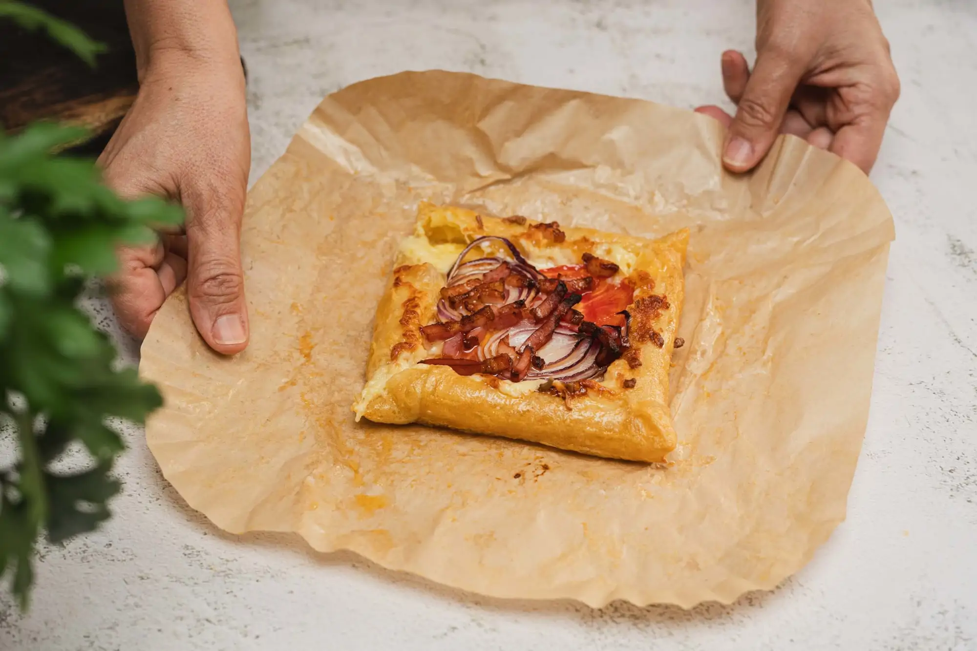 4. Hornea la "pizza"