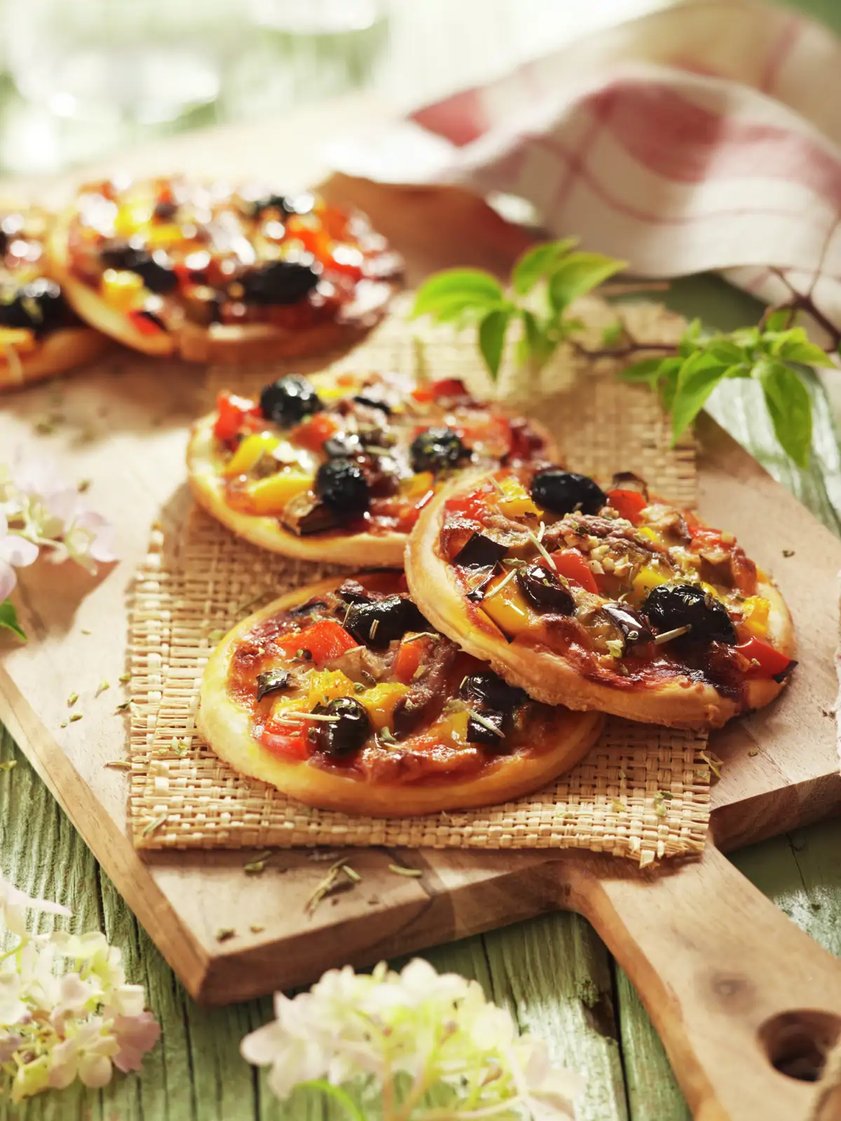 MINIPIZZAS DE VERDURA
