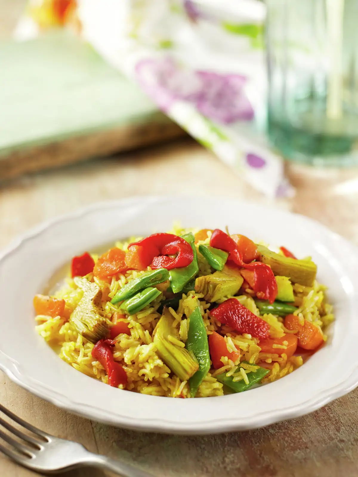 ARROZ ESPECIADO CON VERDURAS.