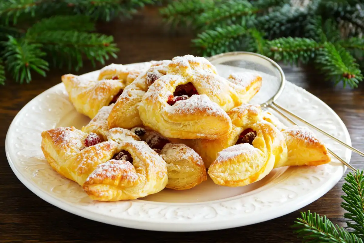 Pastelitos de hojaldre y manzana