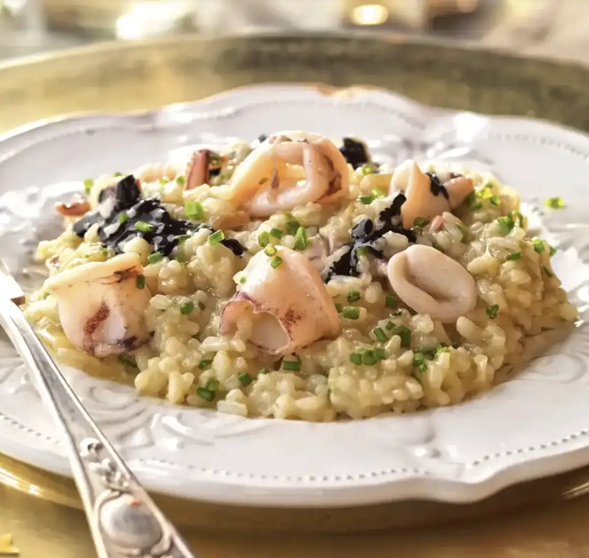Arroz con chipirones