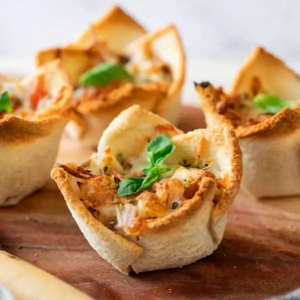Cestitas de pan de molde en airfryer: la cena perfecta para aprovechar el pan que te sobra, en solo 10 minutos y con 4 ingredientes