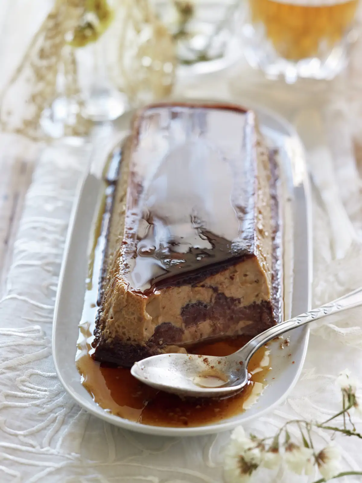FLAN DE CAFÉ Y CHOCOLATE.