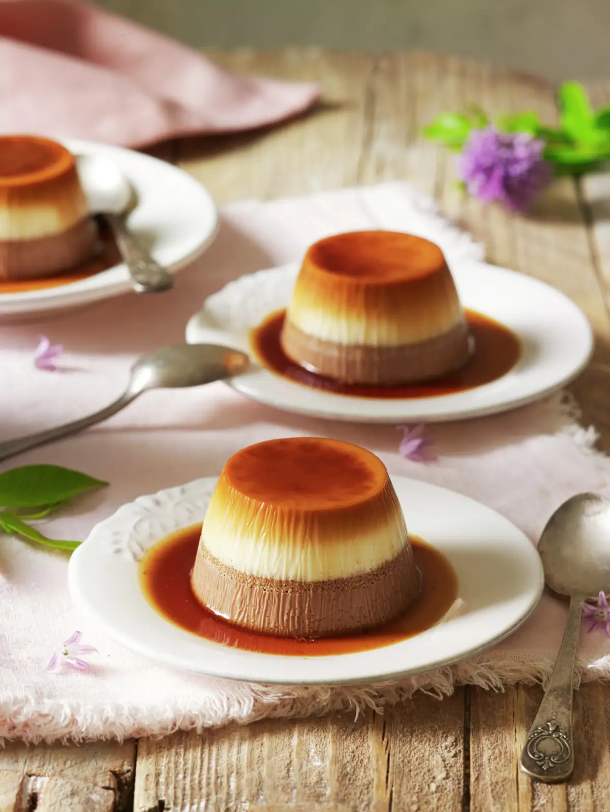 FLANES DE DOS CHOCOLATES.