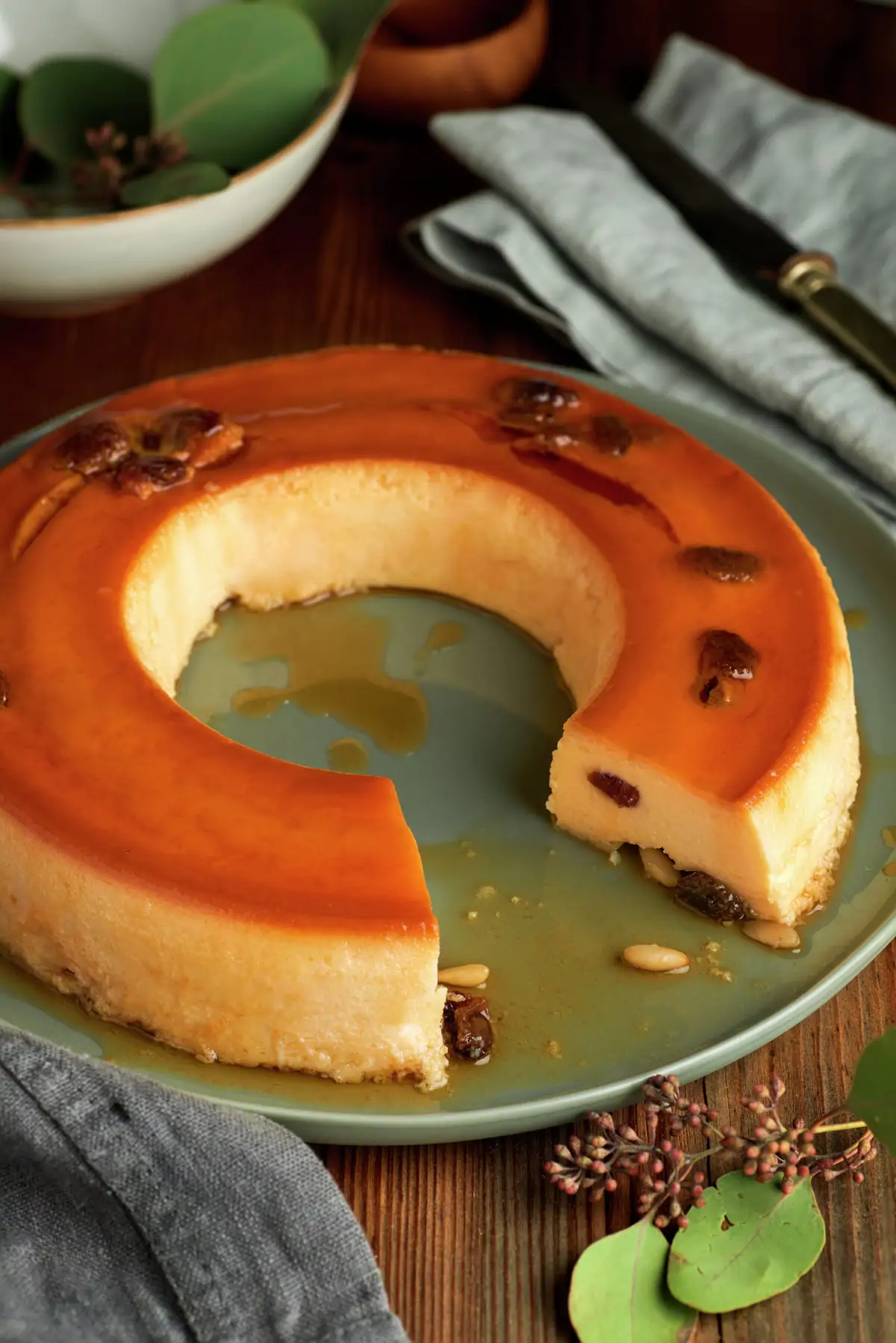 PASO A PASO PARA REALIZAR FLAN DE QUESO AL VINO DULCE: RESULTADO FINAL.
