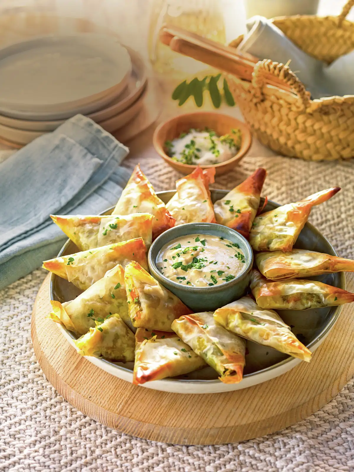 Samosas rellenas de verduras 