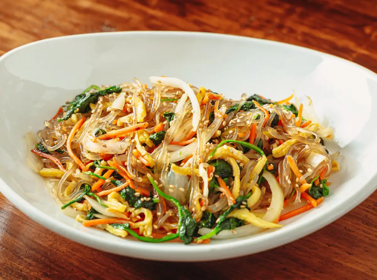 Japchae, fideos coreanos