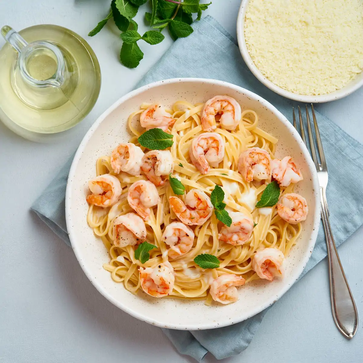 Pasta con gambas Rafa Nadal